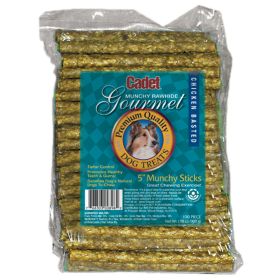 Rawhide Munchy Sticks Chicken Basted 5 inches 100 pack