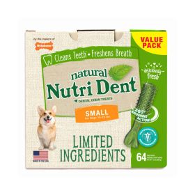 Nutri Dent Limited Ingredient Dental Chews Fresh Breath Small 64 count