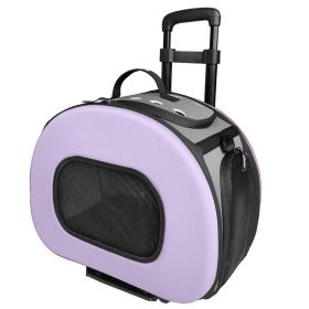 Tough-Shell Wheeled Collapsible Final Destination Pet Carrier (SKU: B51PLMD)