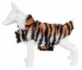 Pet Life Luxe 'Tigerbone' Glamourous Tiger Patterned Mink Fur Dog Coat Jacket